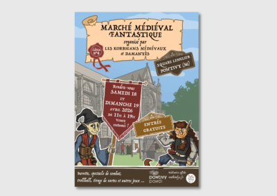 AFFICHE / MARCHÉ MÉDIÉVAL DE PONTIVY (56) 2026